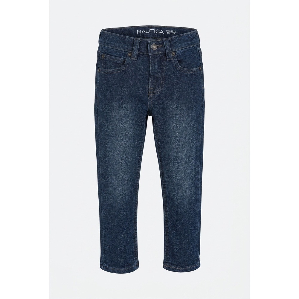 Nautica Boys Skinny Fit Stretch Jeans Dark Wash Blue Denim Size 4